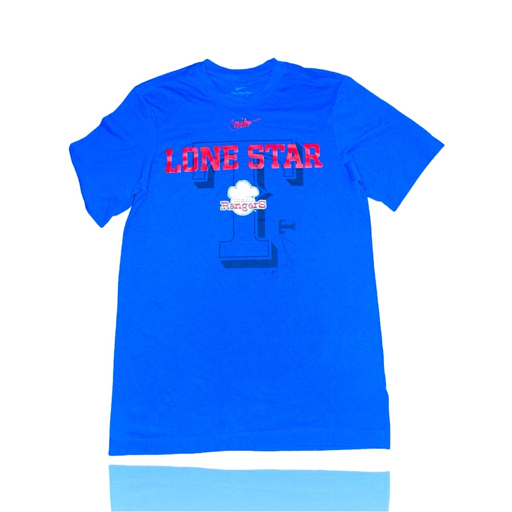 NIKE: Texas Rangers Logo T-Shirt: Men’s Small: GUC: American League